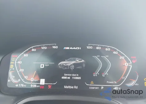 2021 BMW M440I xDrive from USA, damaged, VIN WBA13AR03MCF54075